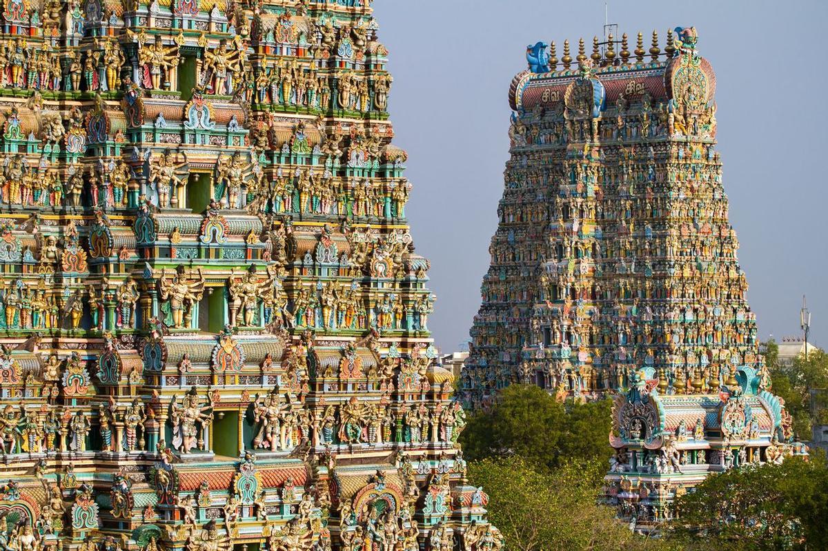 El templo de Meenakshi, pura fantasía en el sur de la India Expedición VIAJAR India del Sur