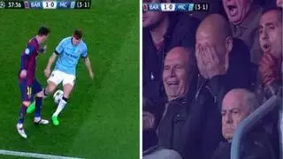 El caño de Messi que eloqueció a Guardiola