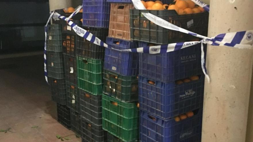 La Policía Local de Torrent detecta en un control 500 Kg de naranjas