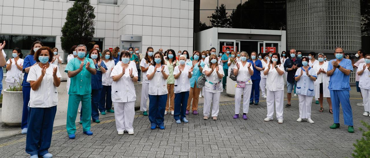 Sanitarios del Hospital San Agustín de Avilés