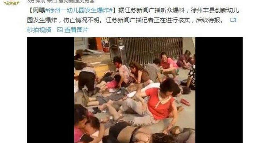 Explosión en una guardería en China