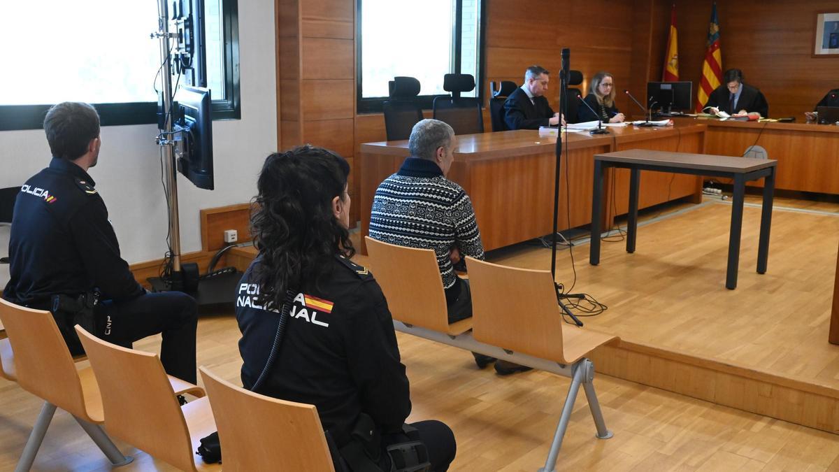 Imagen del procesado durante el juicio en la Audiencia Provincial.