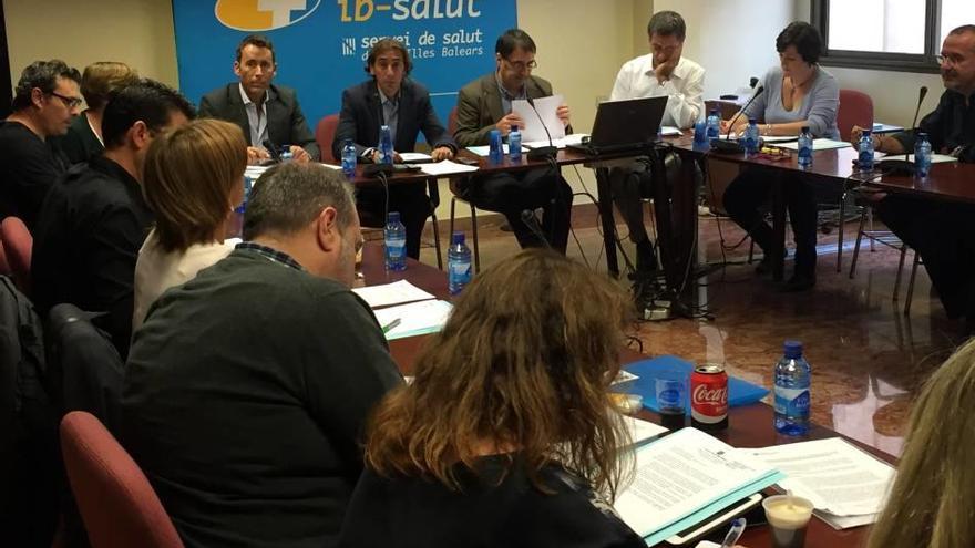 Una imagen de la reunión de mesa sectorial de Sanidad celebrada ayer que acabó sin acuerdo.