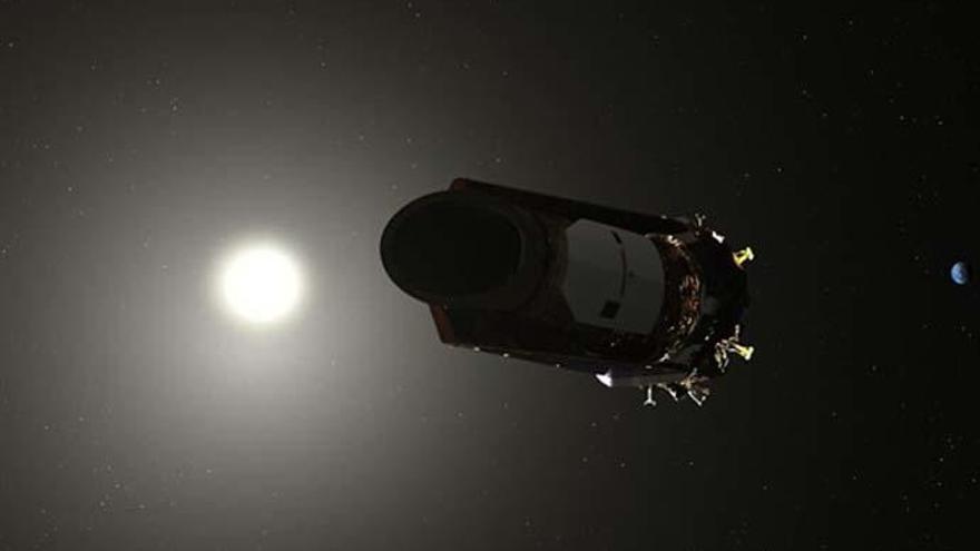 Imagen de la nave Kepler en el espacio.