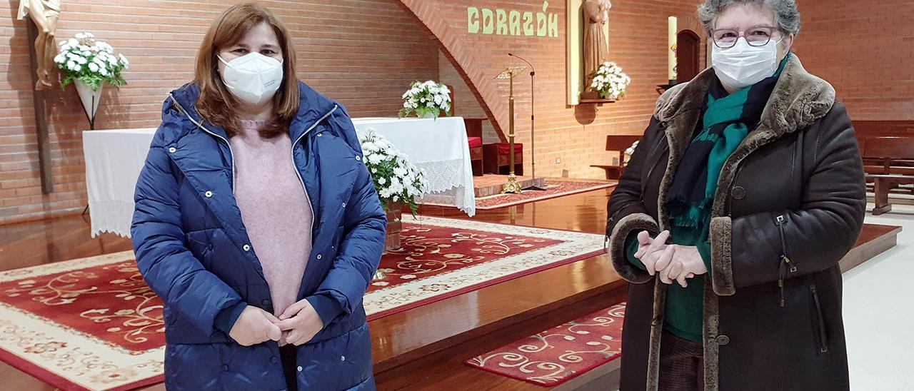 Entre otras muchas cosas, Lucía Puime coordina la Catequesis de niños en el Sagrado Corazón y Marta Martínez lleva la Administración