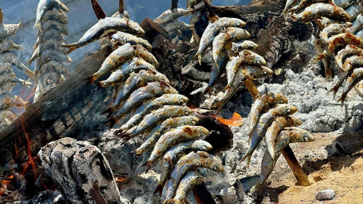 Espetos en la anterior edición de la Sardiná de Antequera. | L.O.