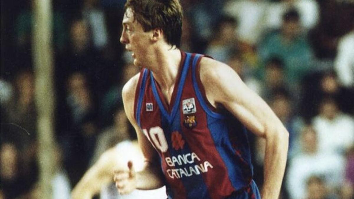 David Wood apenas jugó una temporada en el Barça peró dejó huella en el club por su entrega total