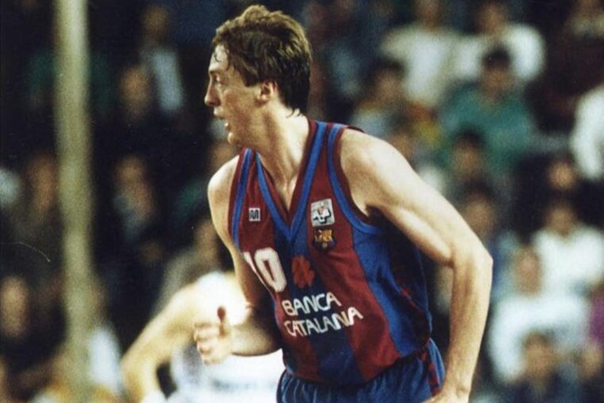 David Wood apenas jugó una temporada en el Barça peró dejó huella en el club por su entrega total