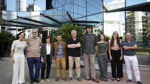 Los ganadores de los premios Prudenci Bertrana, en Girona.
