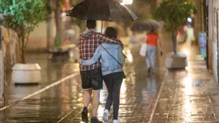 Las tormentas descargan con fuerza en la Marina Alta y la comarca de la Safor