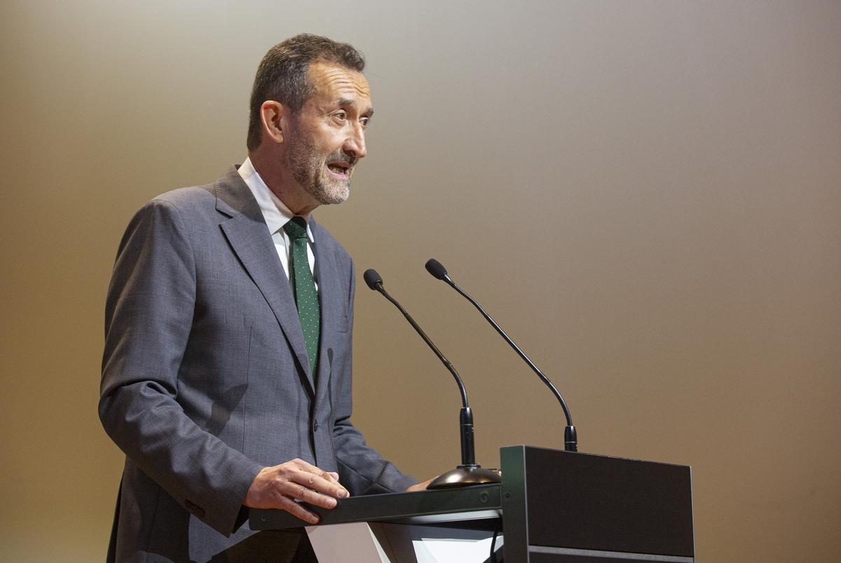 El alcalde de Elche durante la presentación de la candidatura en Madrid