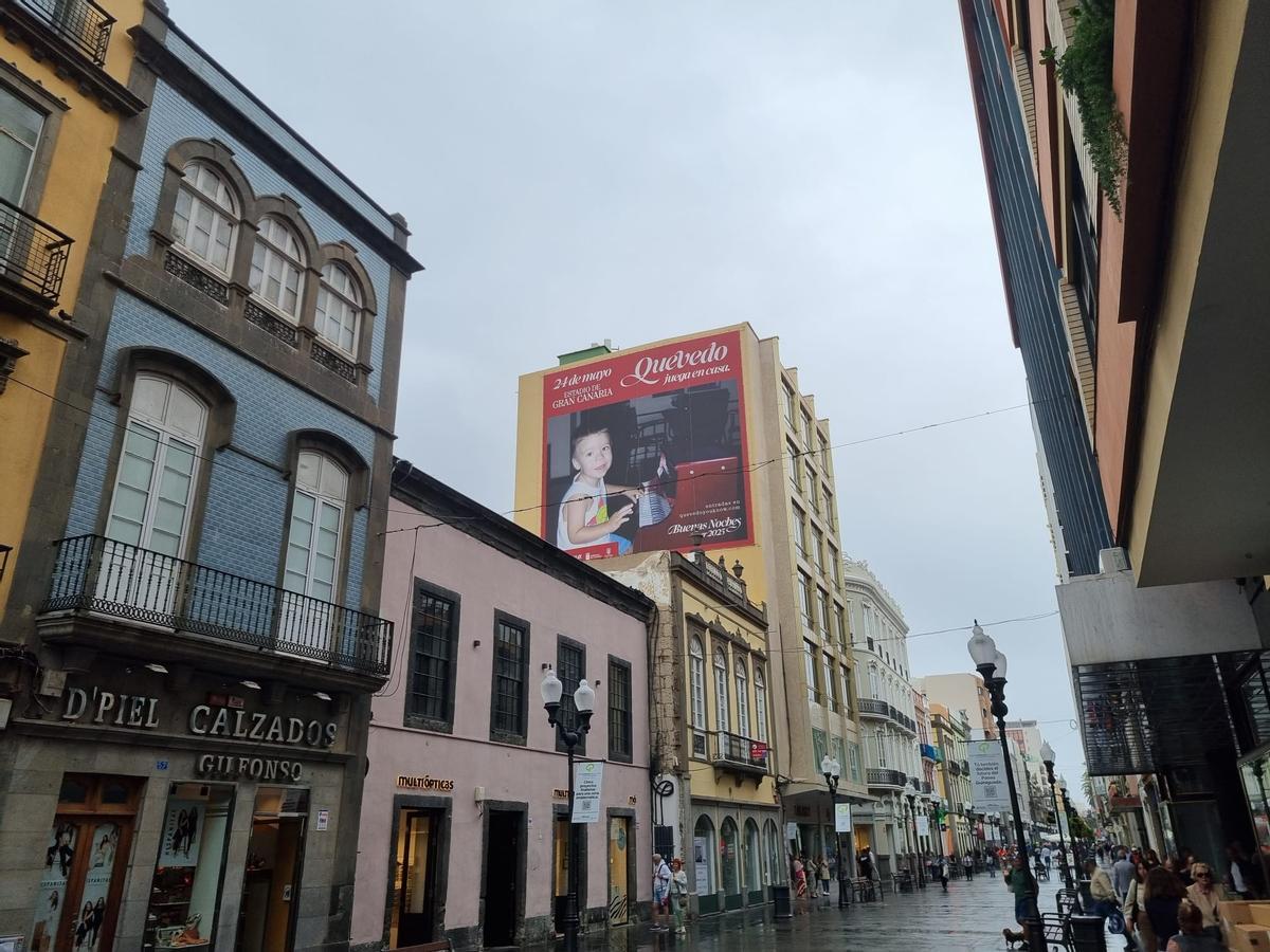 Cartel de Quevedo en Las Palmas de Gran Canaria