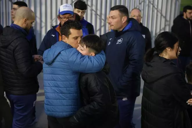 Dolor en el estadio de Sueca por el fallecimiento de un compañero y amigo