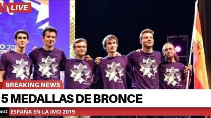 Un alumno valenciano logra una medalla  de bronce en  la Olimpiada Matemática