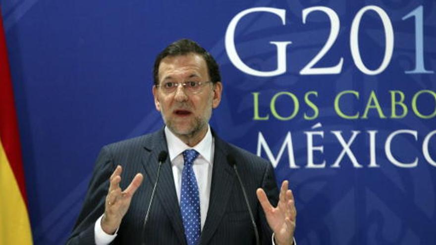 Mariano Rajoy, durante el G20.