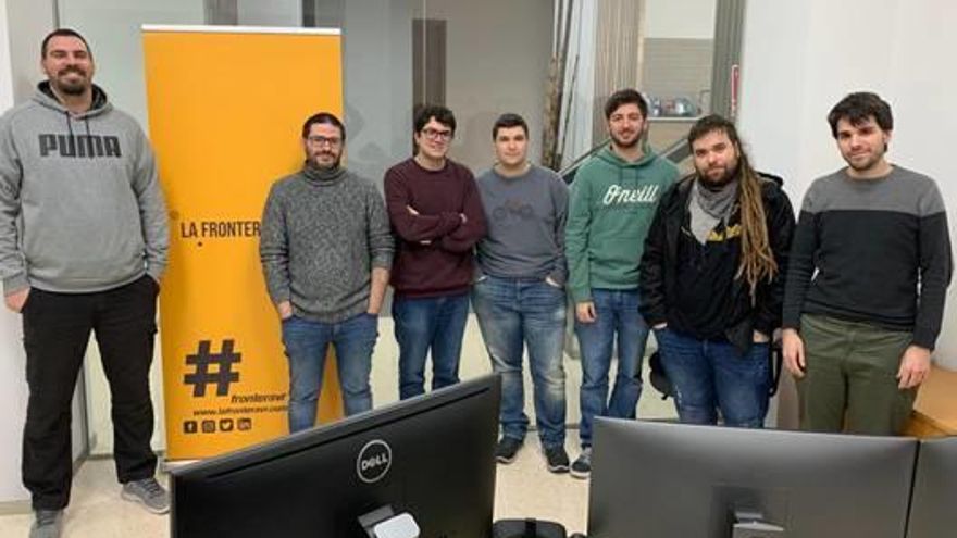 El equipo de La Frontera, desarrolladora de la aplicación.