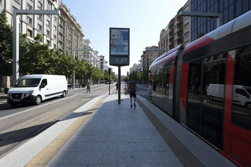 Las mejores imágenes de la ola de calor en Zaragoza