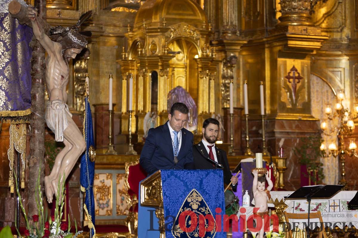 Pregón de Semana Santa en Caravaca por Álvaro Peña