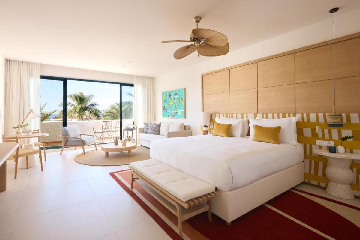 Una de las habitaciones del hotel.