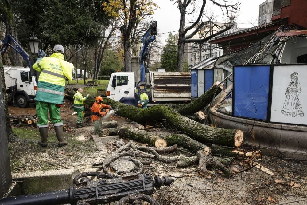 Destrozos en El Escorialín