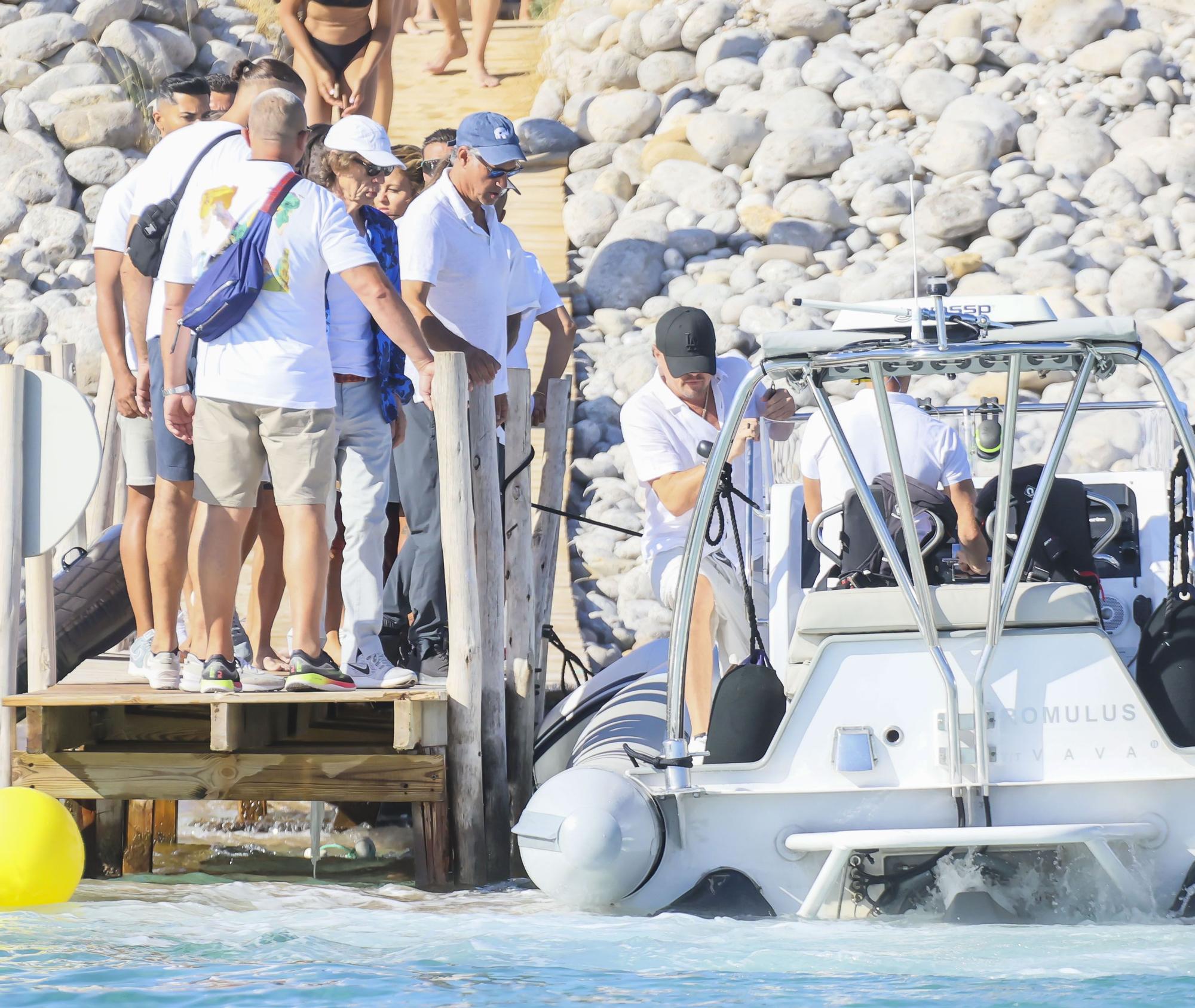 Mick Jagger y Leonardo Dicaprio, en Cala Jondal (Ibiza)