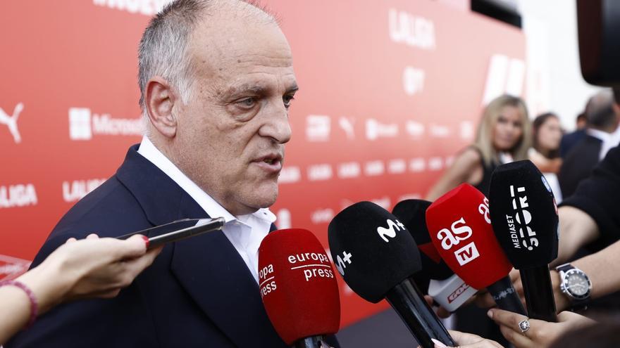 Tebas: &quot;Mbappé jugará en la Liga la próxima temporada en un 70 u 80 por ciento&quot;