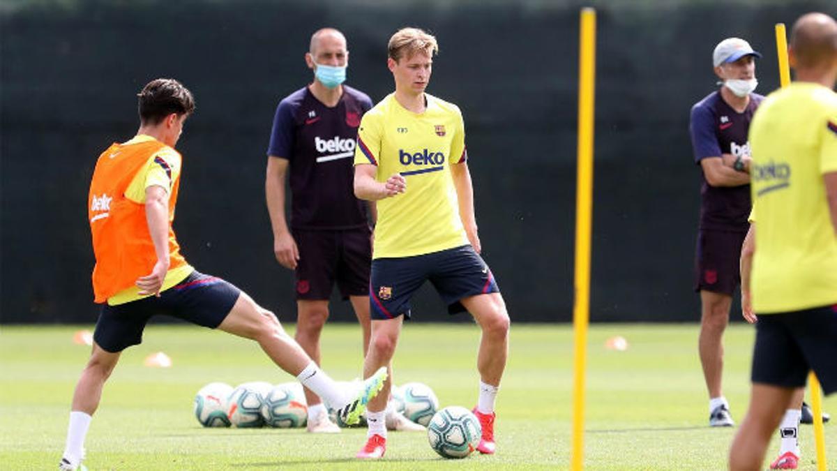 Así ha sido el entrenamiento del Barça