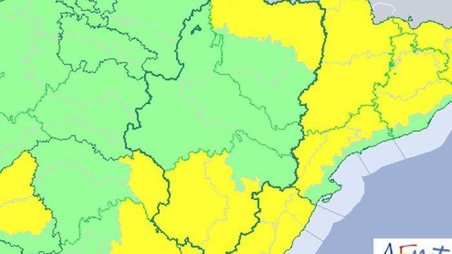 Chubascos y tormentas por la tarde localmente fuertes en la Ibérica oriental