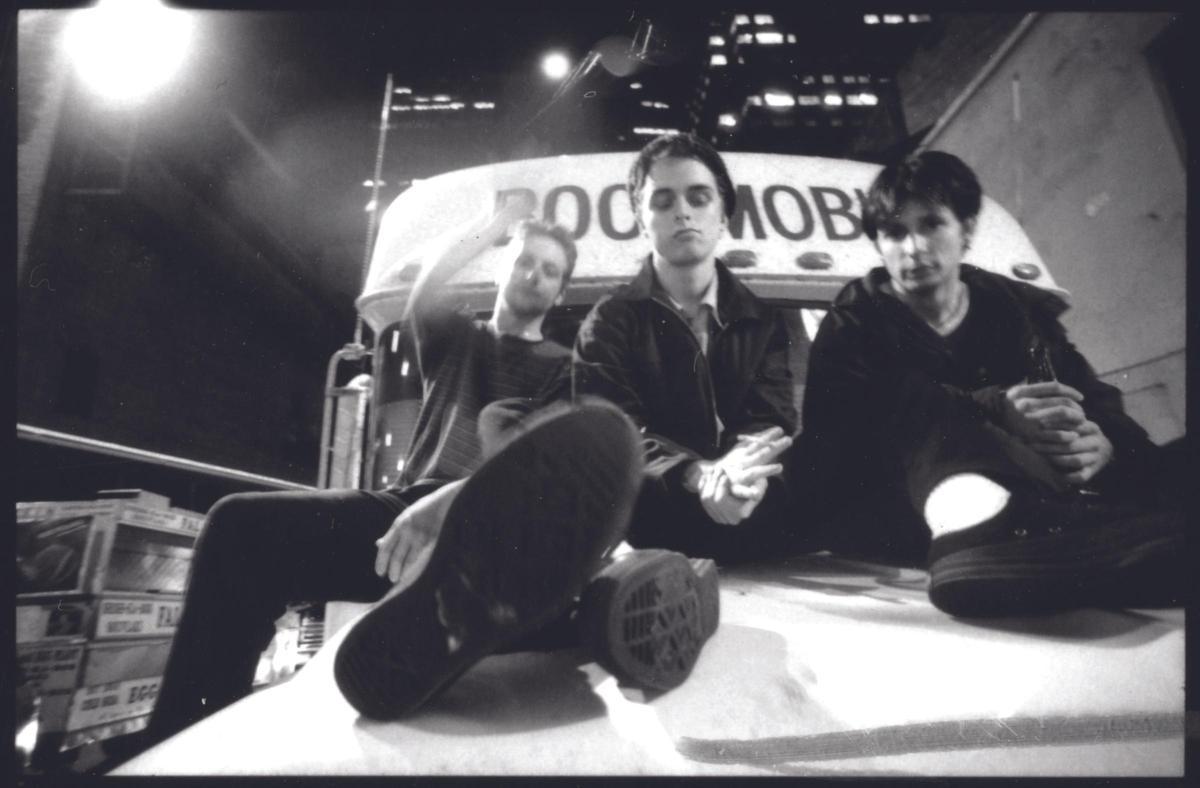 Green Day, en una imagen promocional de 'Dookie', en 1994.