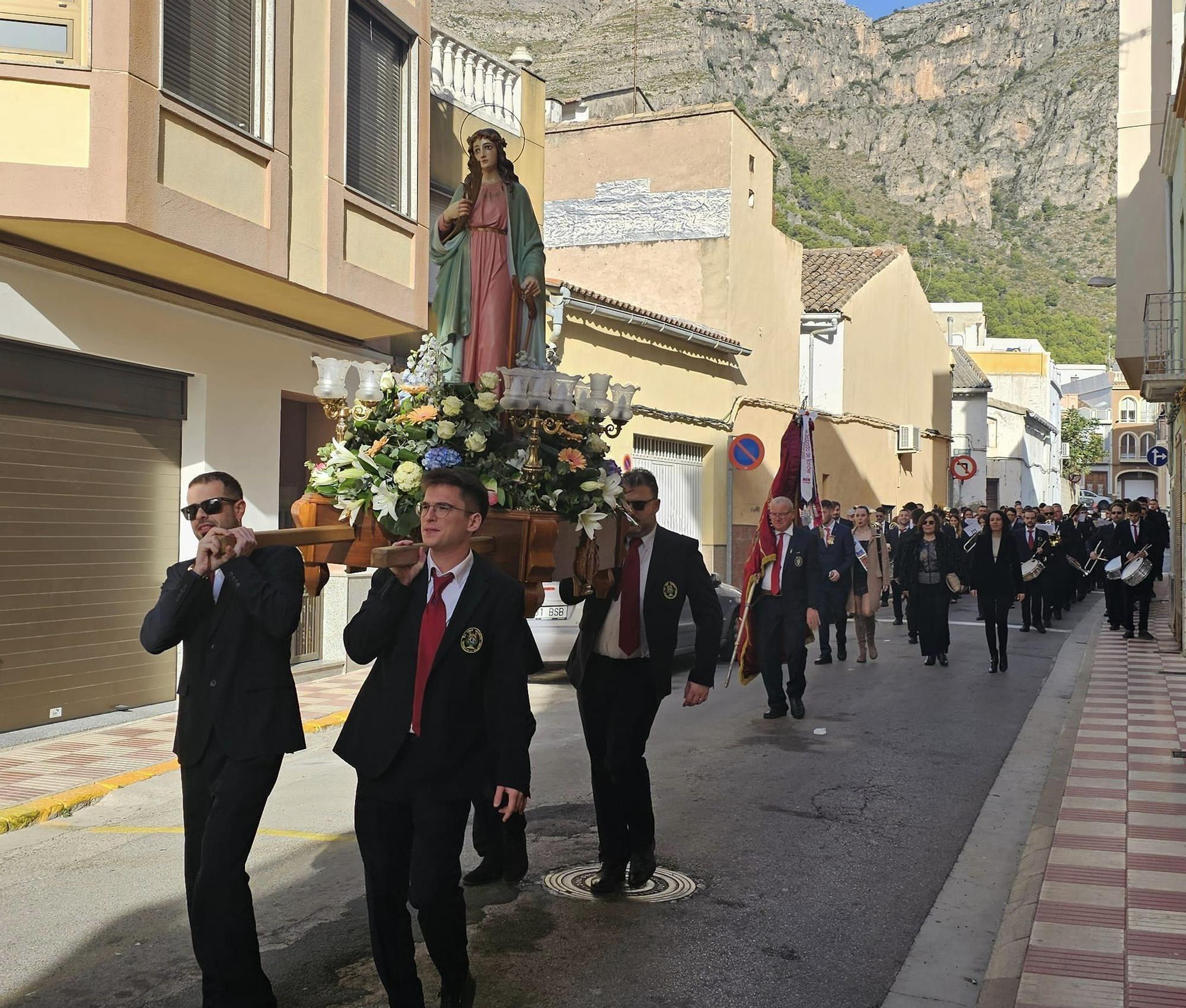 Celebración de Santa Cecilia en Benirredrà y Tavernes de la Valldigna