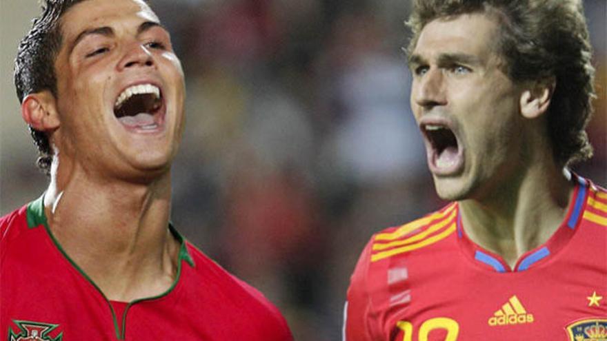 Cristiano Ronaldo y Fernando Llorente.