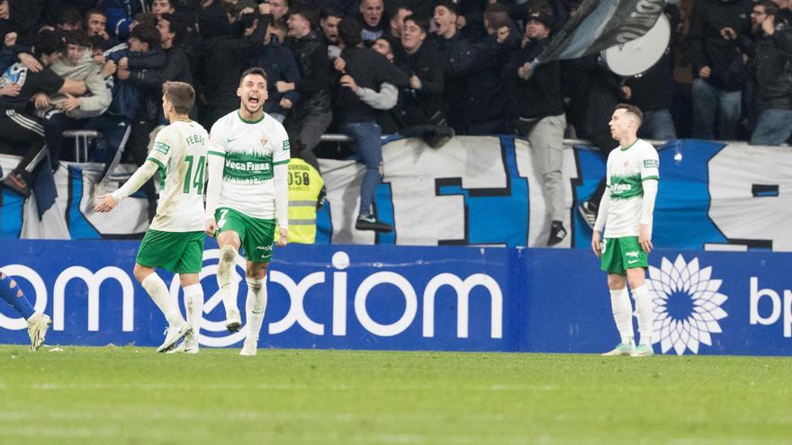 El Elche tropieza otra vez con la misma piedra y pierde en Oviedo (3-2)