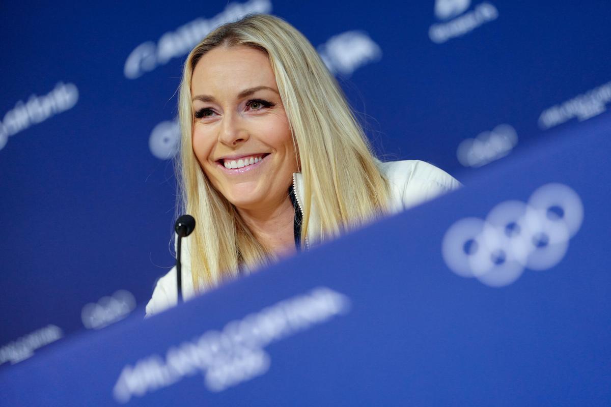 La leyenda Lindsey Vonn, en Cortina d'Ampezzo.