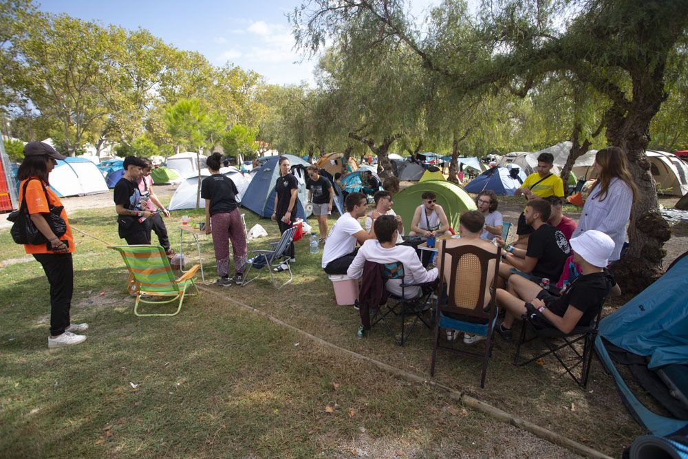 Segundo día de acampada en el festival Festardor del Port de Sagunt.