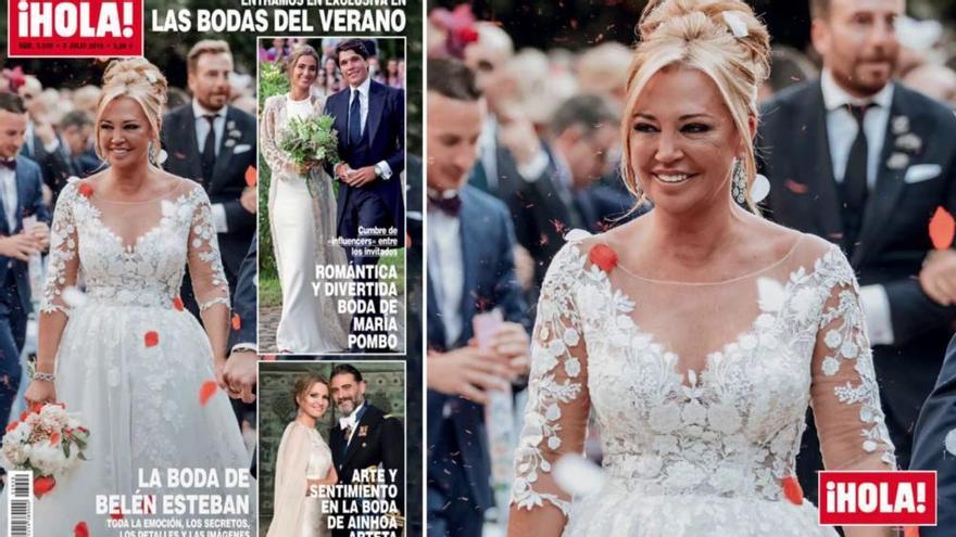 Así fue el vestido de boda de Belén Esteban