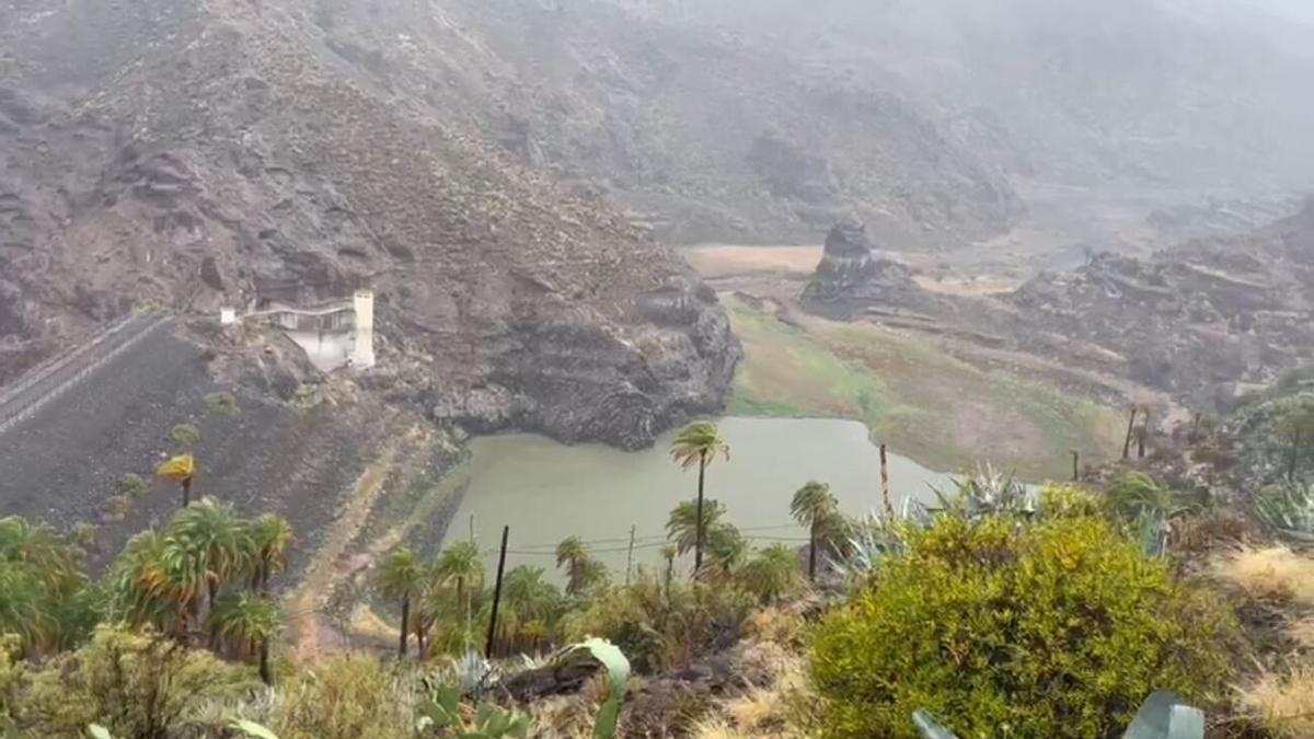 El tiempo en la Presa de la Sorrueda, en Santa Lucía de Tirajana