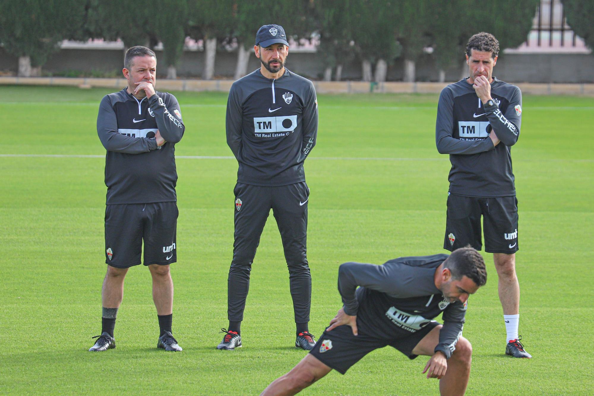 Primer entrenamiento de Machín como entrenador del Elche CF