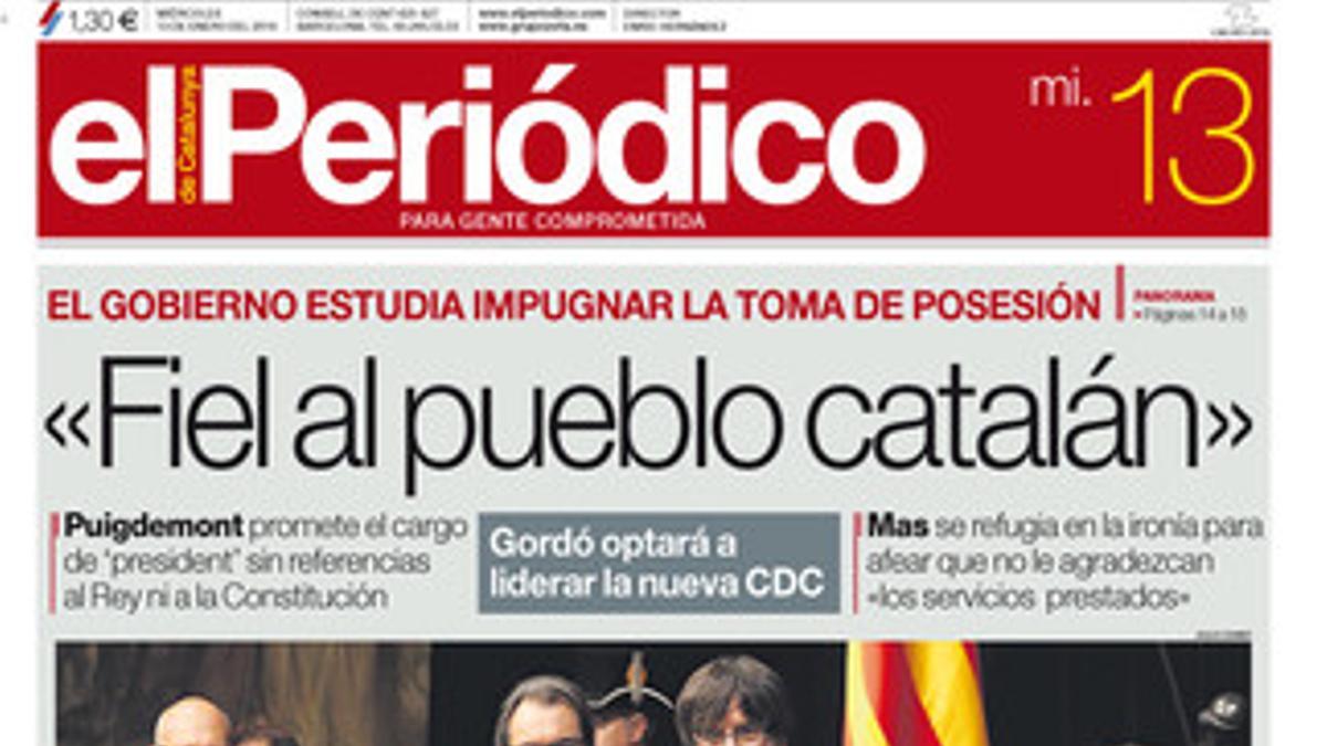 Portada del13 de enero