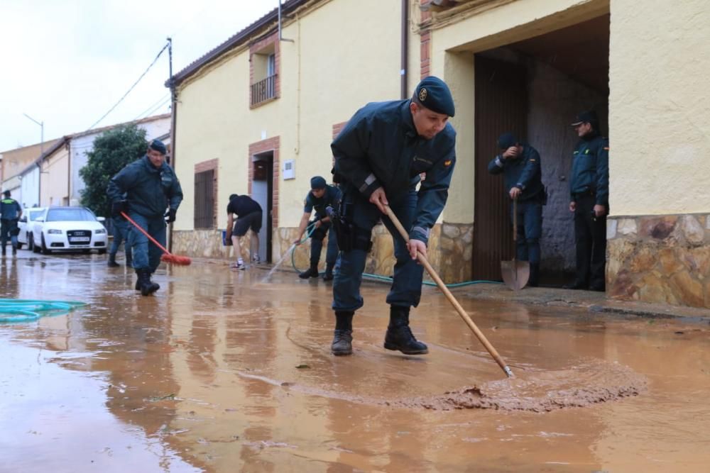 Las imágenes de la espectacular granizada en Roales