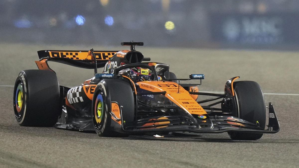 Oscar Piastri, en el circuito de Sakhir.