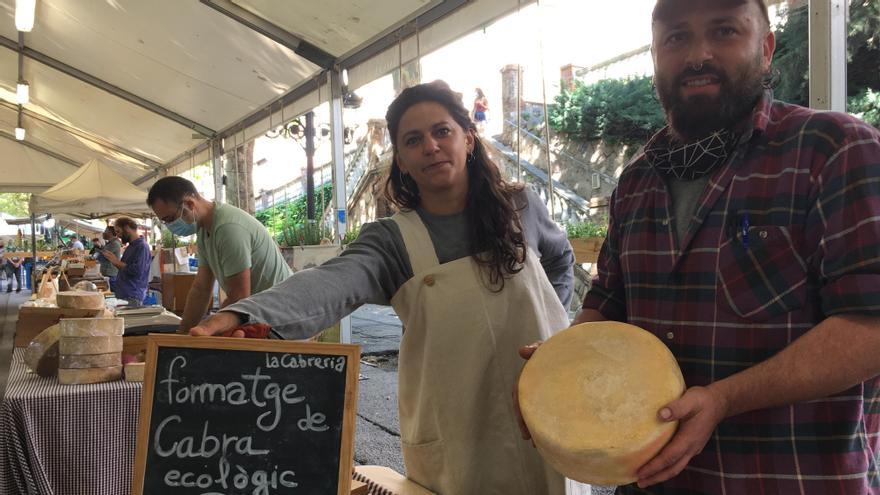 Marc Vives i Carla Novella, de la Cabreria, a la Fira de Santa Tecla de Berga