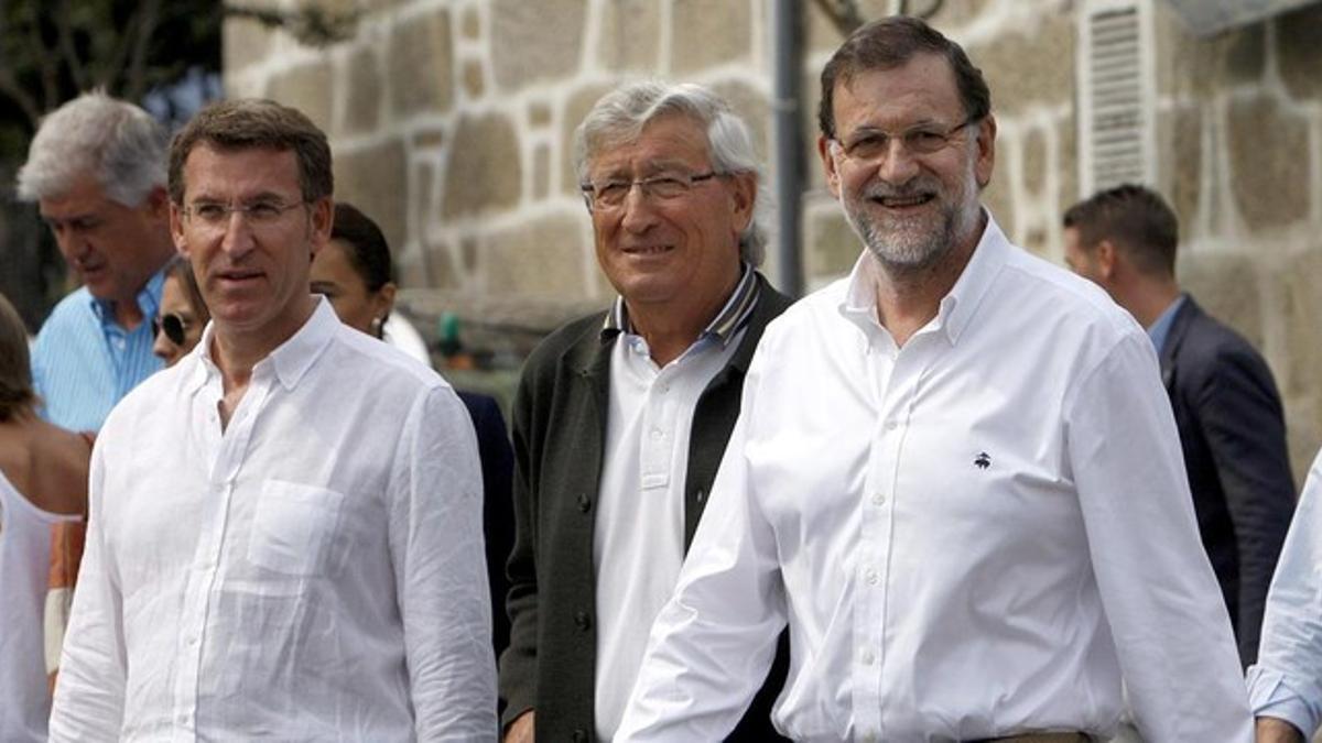 Rajoy, en el balneario de Mondariz, Pontevedra.