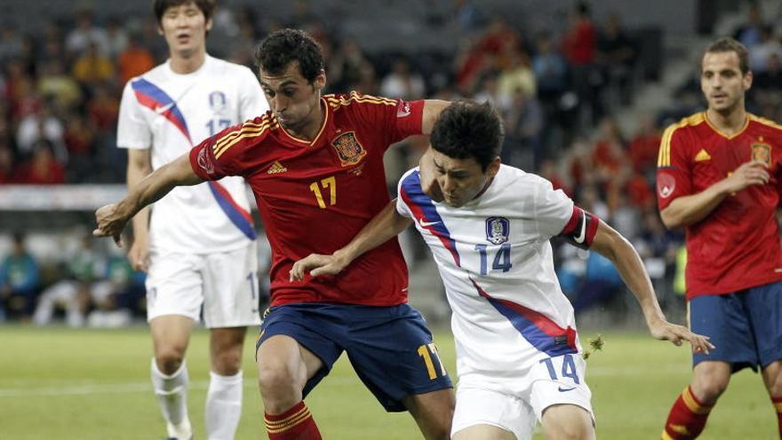 Imagen de un amistoso de España contra Corea del Sur en 2012.