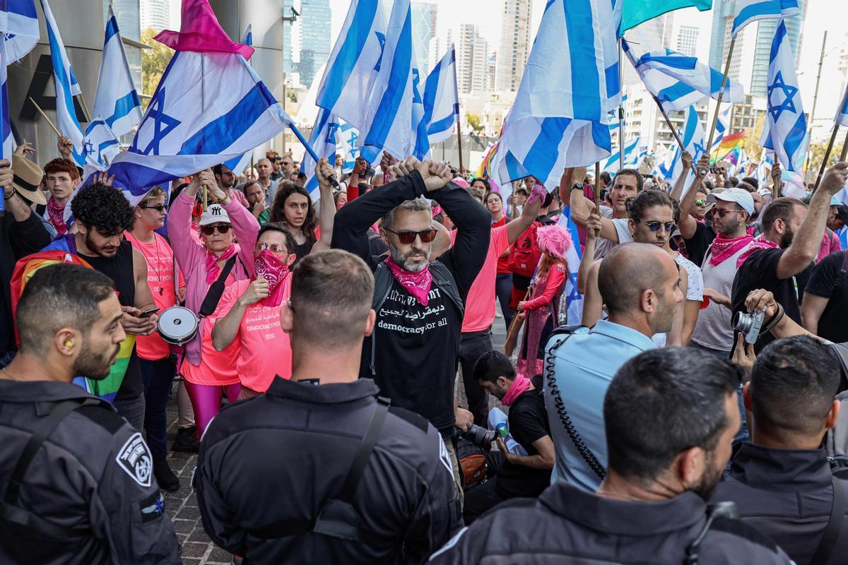 Protestas en Tel Aviv por la polémica reforma judicial del Gobierno de Netanyahu