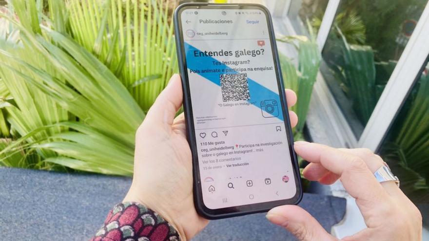 Na imaxe, a enquisa no Instagram.