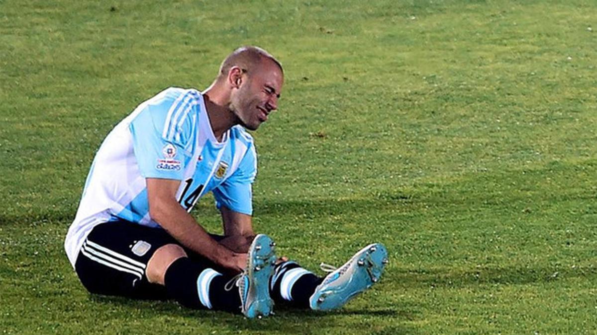 Javier Mascherano no entiende la mala suerte de la selección de Argentina