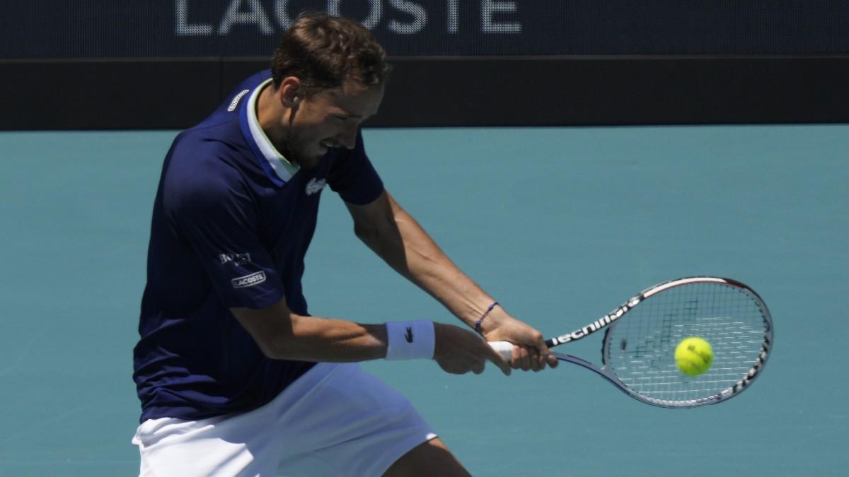 Medvedev, en el partido contra Murray