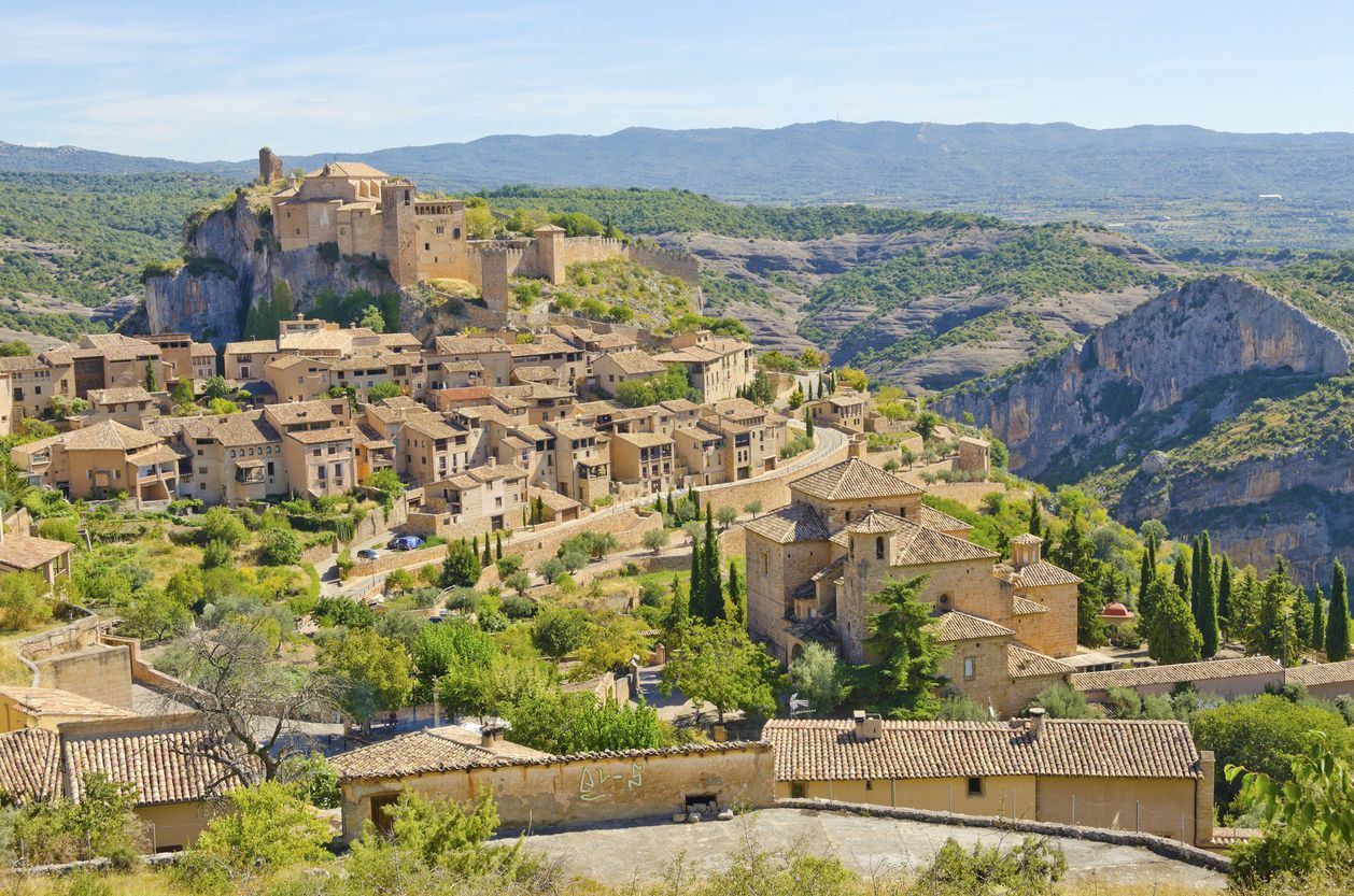 Vista de Alquézar, Huesca.