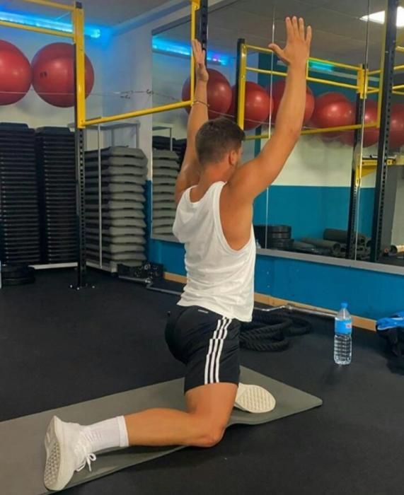 Jovic se entrena en el gimnasio Fit Club de Palma