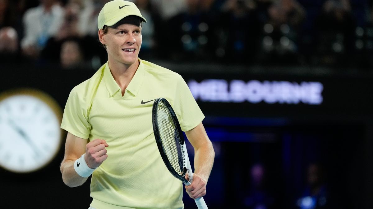 Jannik Sinner celebra el pase a la final